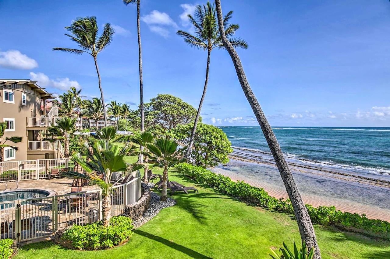 Waipouli Beachfront Condo With Balcony And Ocean Views Kapa'a Exterior photo